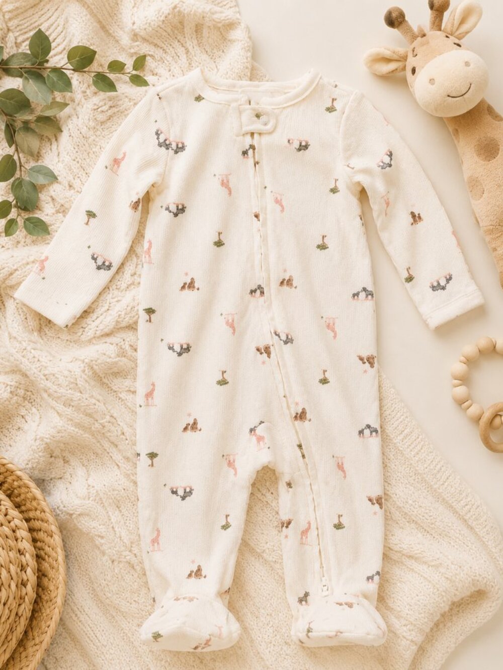 Carter’s Just One You® Baby Safari Animals Sleep N’ Play - Sizes NB to 9M